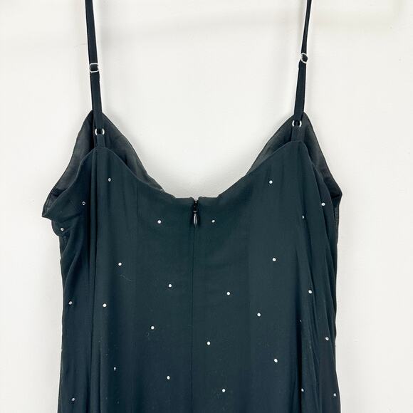 J.Crew Embellished Slip Gown Black Maxi Long Dress Formal Evening US 14 NWT - Picture 14 of 14